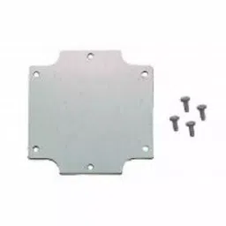 Hammond Base Plate for Flanged 1555 EF & E2F Enclosures 78 x78 mm Steel, 2539569-14