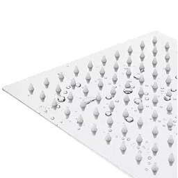 Clinton Ultra Slim 8X8 inch Square Stainless Steel Silver Wall Mounted Overhead Shower 304.8 mm (12 Inch) Arm (Set of 2)-31