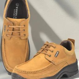 Woodland Men's Camel Derby Shoes-picture-1