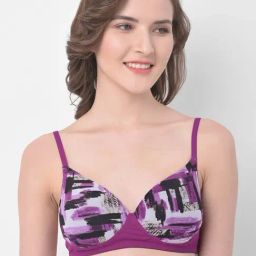 Clovia Purple Non Wired Padded Push Up Bra-image-64
