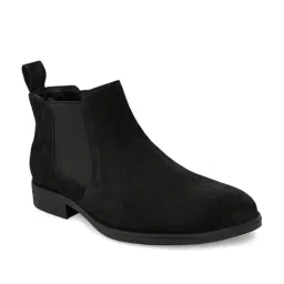 San Frissco Men's Robust Black Chelsea Boots-image-53