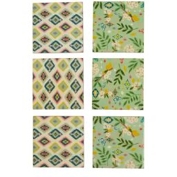 Chumbak Wooden Multicolor Coasters -Farm Garden - Set of 6-29