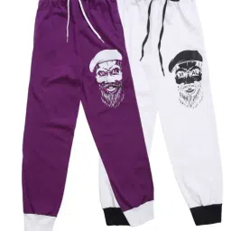 Vimal Jonney Kids Multicolor Printed Trackpants - Pack of 2-image-15