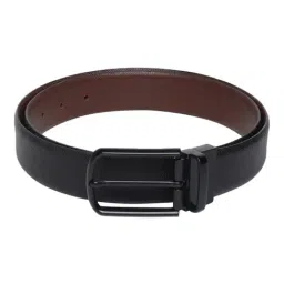 Teakwood Leathers Black & Brown Textured Leather Formal Reversible Belt-image-71