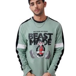 The Souled Store Sage Green Printed Sweatshirt-picture-44