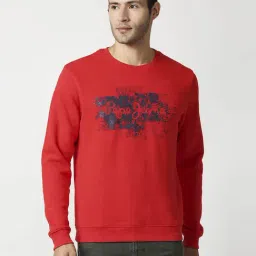 Pepe Jeans Red Regular Fit Printed Sweatshirts-46