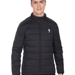 U.S. Polo Assn. Navy Blue Regular Fit Quilted Jackets-picture-28