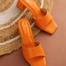 GNIST Women's Orange Casual Sandals-image-24