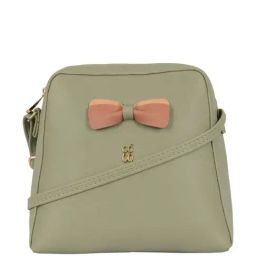 Baggit Green Solid Medium Sling Handbag-image-87