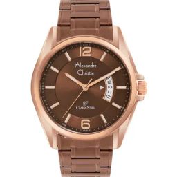 ALEXANDRE CHRISTIE 8684MDBROBO Classic Steel Analog Watch for Men-image-29
