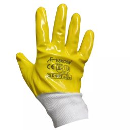ETS Hand Pro Cotton Cut Resistant Gloves Yellow Color, XL Size, ‎Esckon_hd (Pack of 5 Pair)-image-17