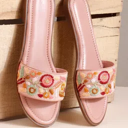 SUKUN Women Printed Ethnic Open Toe Flats-picture-50