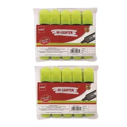 Cello Hi-Lighter with Chisel Points Yellow (Pack of 10 Pcs) image 2