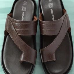 Hoversole Men's Kandas Brown Toe Ring Sandals-24