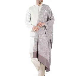 Manra Men Ethnic Motifs Printed Silk Stole-picture-1