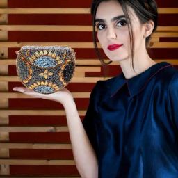 Odette Multicolor Embellished Sling Handbag-47