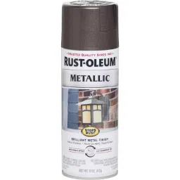 Rust-Oleum Stops Rust Metallic Spray Paint in Satin Dark Bronze, 7272830 (Can of 312 g)-10