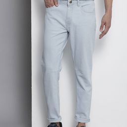 The Indian Garage Co Men Blue Carrot fit Fit Stretchable Jeans-image-51