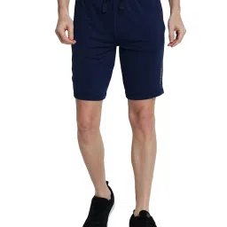 Van Heusen Performance Regular Fit Swift Dry High Stretch Solid Knit Shorts - Navy image 1