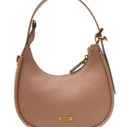Kazo Brown Medium Textured Hobo Bag-picture-5