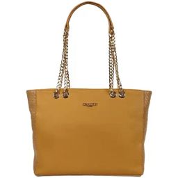 Carlton London Yellow Textured Medium Tote Handbag-25