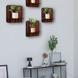 OLIVE TREE 4 Pieces Planter Stand Wall Shelves-image-74