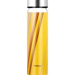 Borosil Artisan Series Prism Transparent Glass Bottle with Metal Lid - 500ml-38