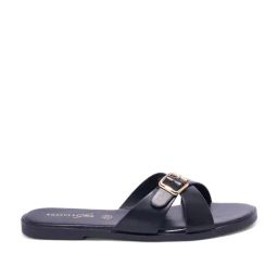 Forever Glam by Pantaloons Women's Black Slides-image-77