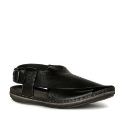Bata Men's Marvin Black Back Strap Sandals-image-80