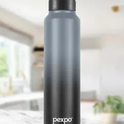 Pexpo Grey & Knight Black Ombre Stainless Steel Ombre Shades Sports & Hiking Water Bottle (1000 ml)-picture-22