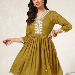 Soch Women Embroidered Fit & Flare Mini Dress-picture-19