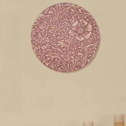 Fabindia Home Pink Paper Painted Tarunika Unframed Art-image-30