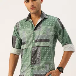 FIFTY TWO Men Ethnic Printed Casual Shirt-picture-51