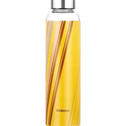 Borosil Artisan Series Prism Transparent Glass Narrow Mouth Bottle with Metal Lid - 550ml-20