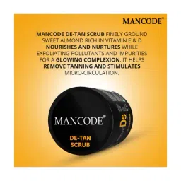 Mancode De- Tan Scrub & Facial Sheet Mask (Pack of 2) image 5