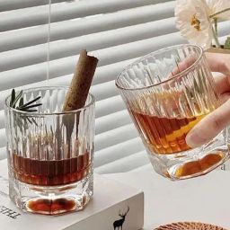 Smokey Cocktail Transparent Stoutbase Crystal Whiskey Glass (320ml) - Set of 6-image-96