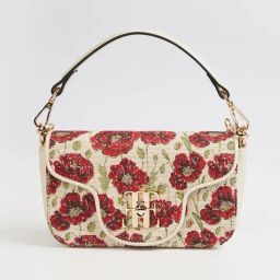 Elle Beige Printed Sling Handbag-28