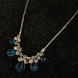 Sohi Multicolour Designer Statement Stones Necklace-image-55