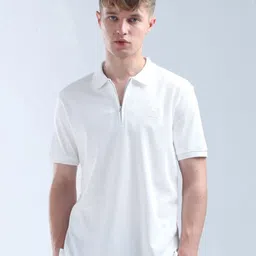 Flying Machine Men Solid Polo Collar Cotton T-shirt-image-17
