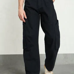 MASCLN SASSAFRAS Men Wide Leg Cargo Styles Jeans-image-11