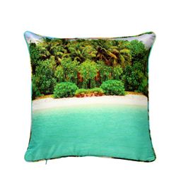 Swayam Multicoloured Set of 2 16" x 16" Square Cushion Covers image 2