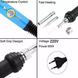 Fadman Round Tip Soldering Iron Kit 60 W With Solder Wire, Soldering Paste Flux, 60 W (Round Tip) image 2
