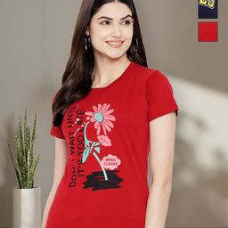 Tromko Women Typography 3 Printed Applique T-shirt-image-74