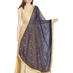Dupatta Bazaar Navy Dupatta-26