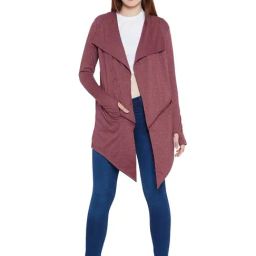 Hypernation Maroon Full Sleeves Shrug-picture-32