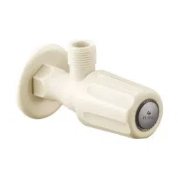 Sparsh Pearl Angle Cock with Flange Standard Ivory PTMT Glossy Finish, TS-105-21