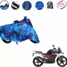 Auto Pearl Polyester Waterproof Two Wheeler Cover for BMW G 310 GS,(Ocean Blue)-image-63