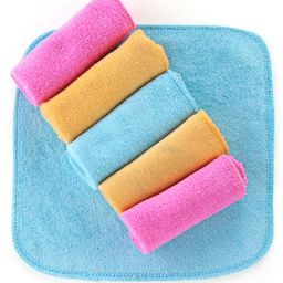 Babyhug Terry Knit Hand and Face Towels Pack of 6- Multicolour-21