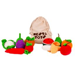 NESTA TOYS - Crochet Fruits & Vegetable Toys Play Food for Kids (10 Pcs)-image-38