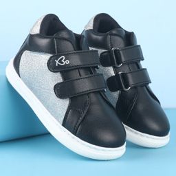 Babyoye Slip On Casual Shoes with Velcro Closure - Black-image-73